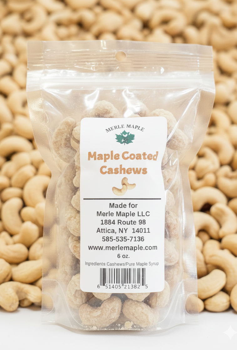 Maple Coated Cashews