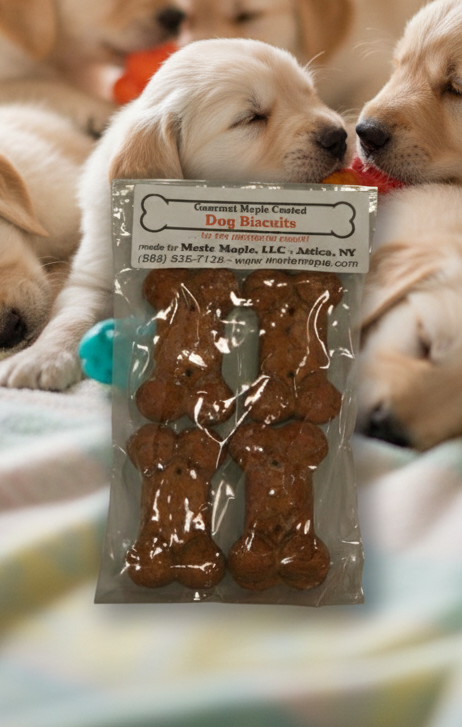 Maple Coated Dog Biscuits - 4 Piece