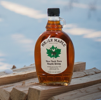 Maple Syrup in Glass Container