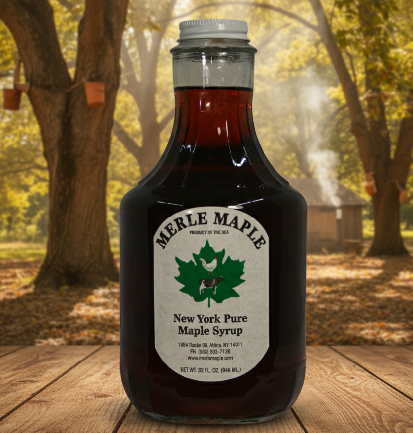 Maple Syrup in Glass Container